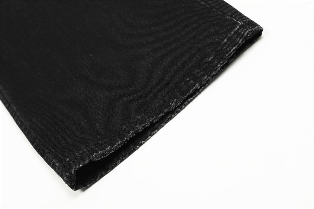 Black fabric roll on a white background