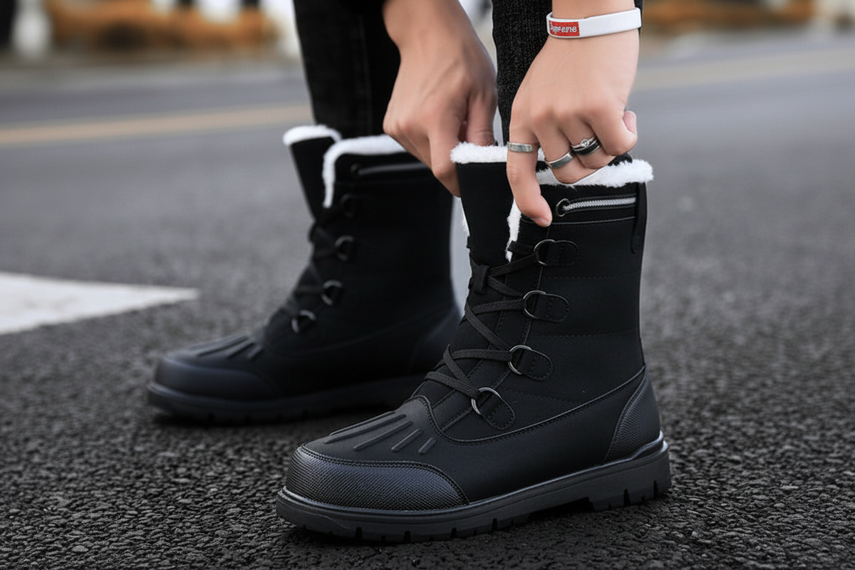 Men’s Warm Waterproof Snow Boots