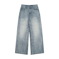 Men’s Light Blue Washed Jeans – Stretch Straight Casual Fit